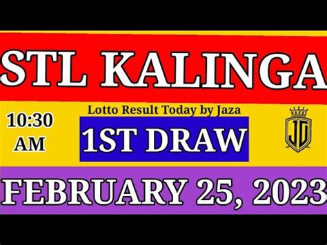 stl kalinga result today